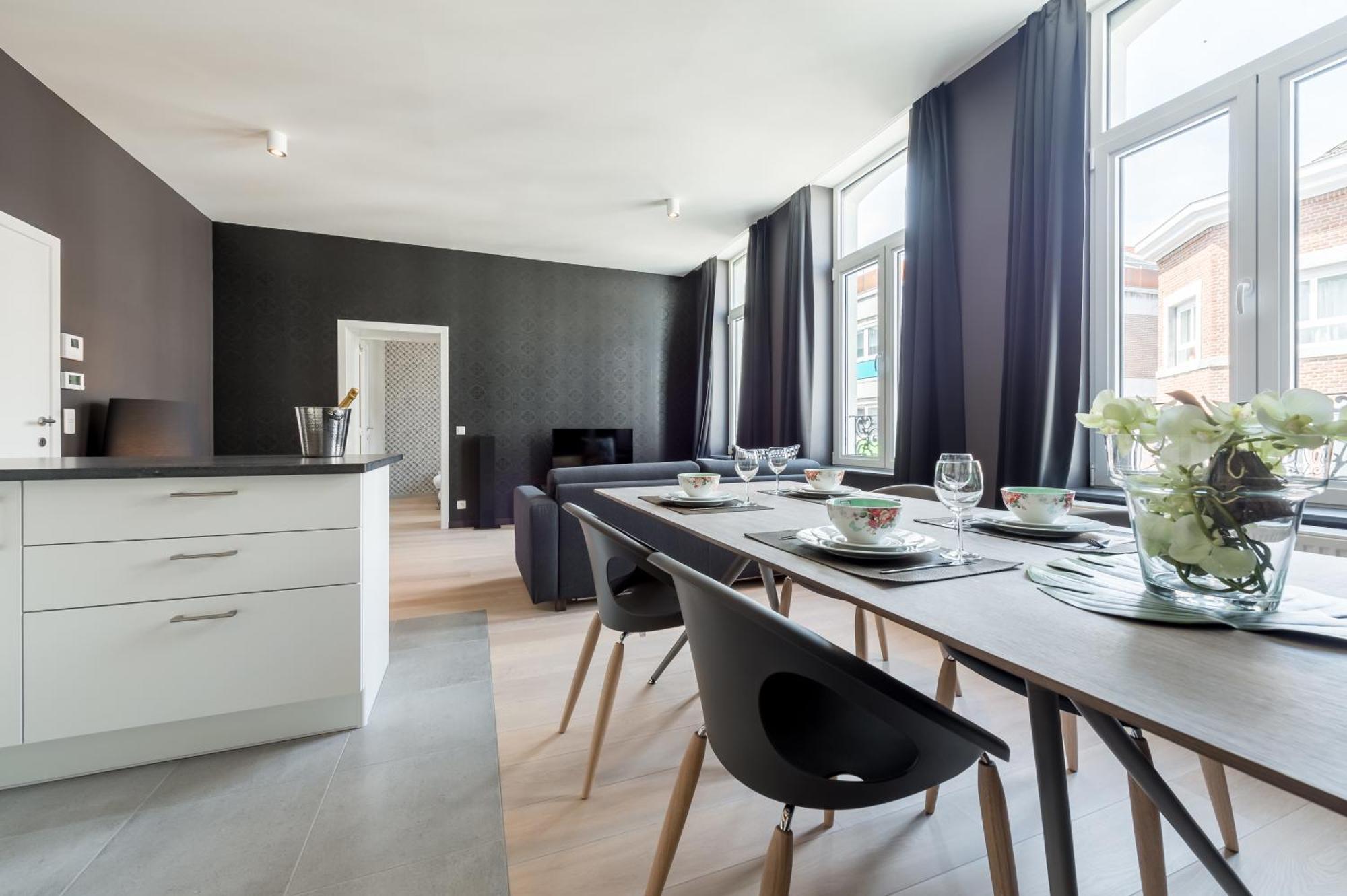 Smartflats Design - Cathedrale Appartement Luik Kamer foto